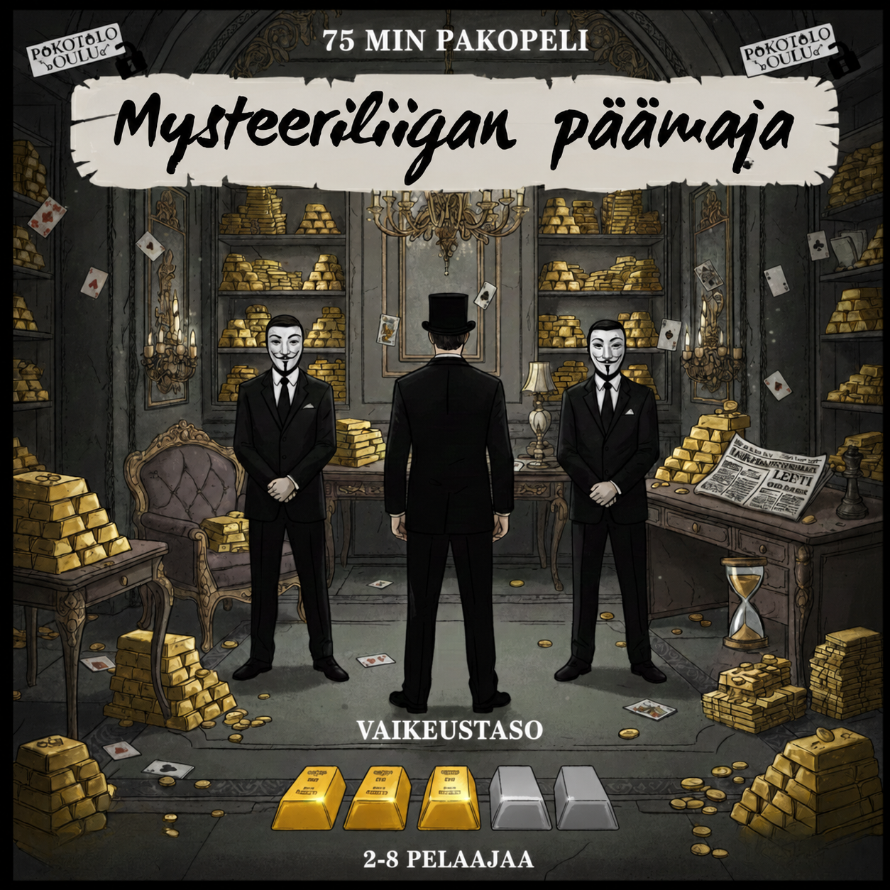 1.7. eteenpäin vaihtuu 75min pakopeliksi